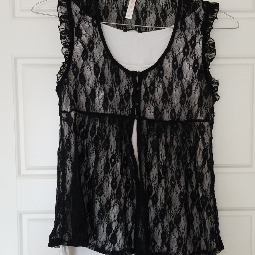 Flirty lace top